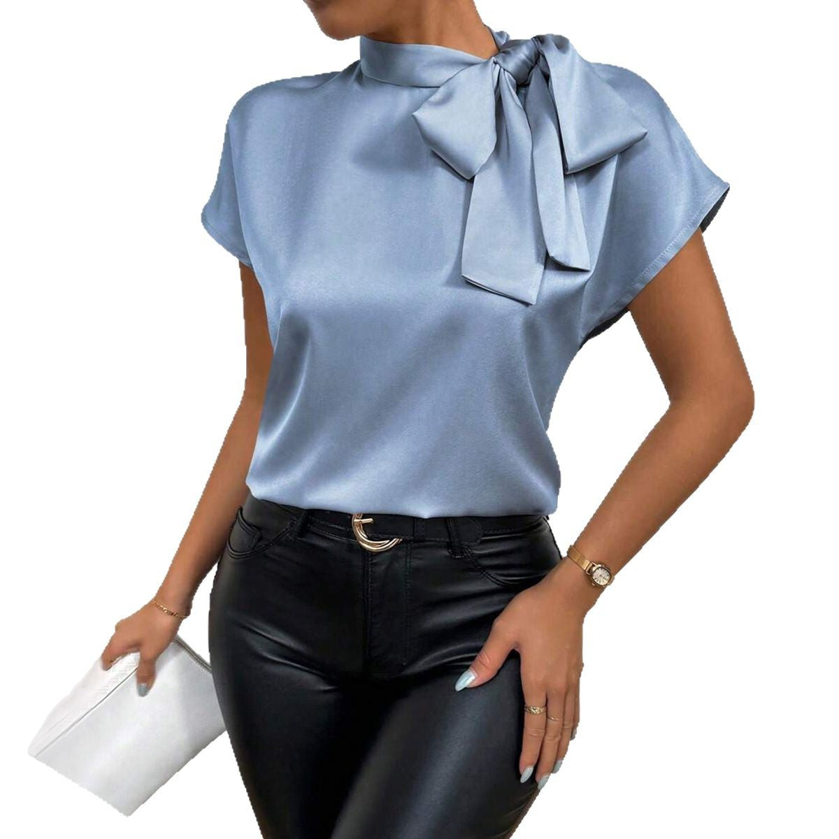 European And American Popular Satin Shirt For Women